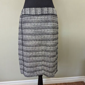 Liz Claiborne Tweed Pencil Skirt - Black & White Career Chic 8